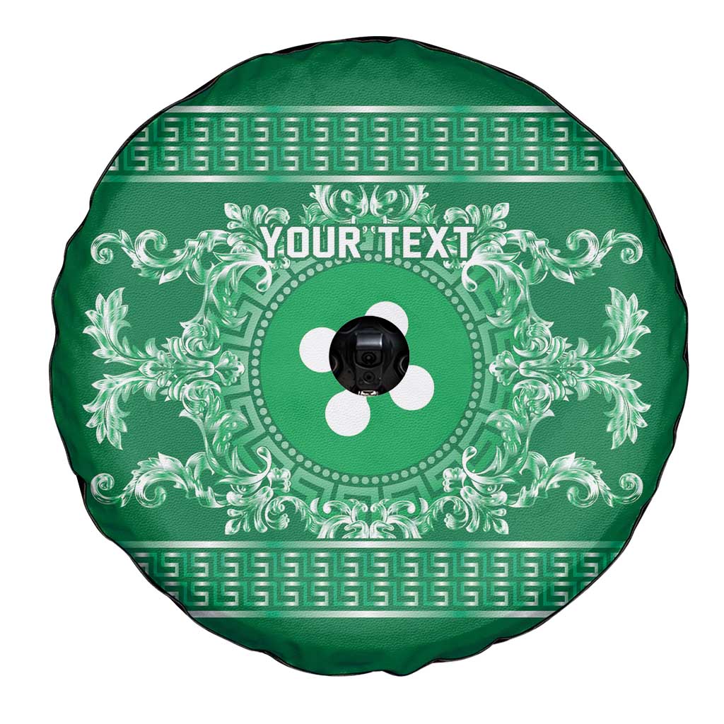 Personalized Italy Lombardy Spare Tire Cover Baroque Motif