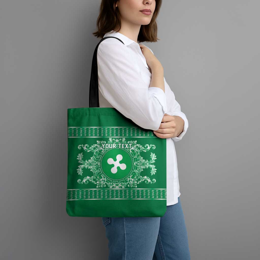 Personalized Italy Lombardy Tote Bag Baroque Motif