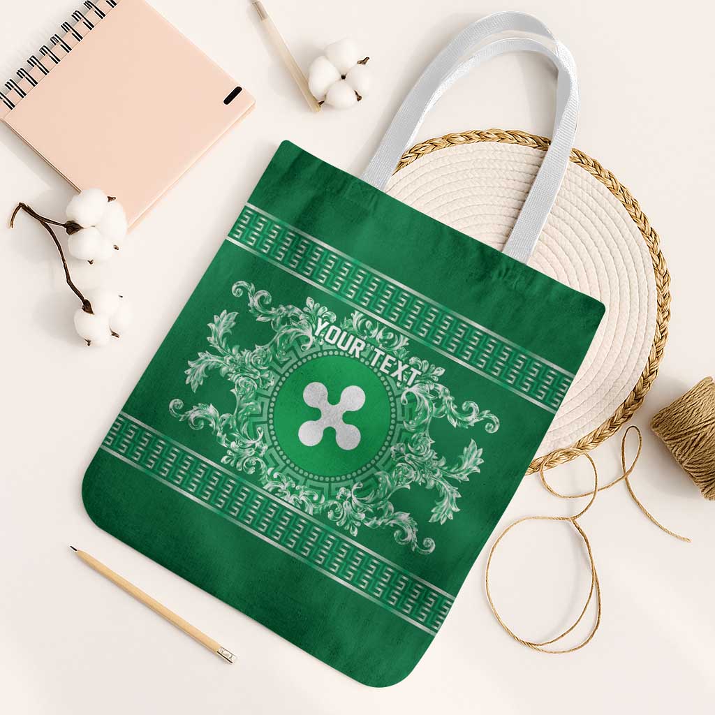 Personalized Italy Lombardy Tote Bag Baroque Motif