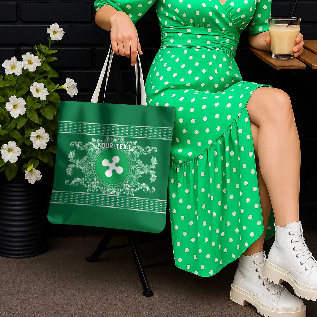 Personalized Italy Lombardy Tote Bag Baroque Motif