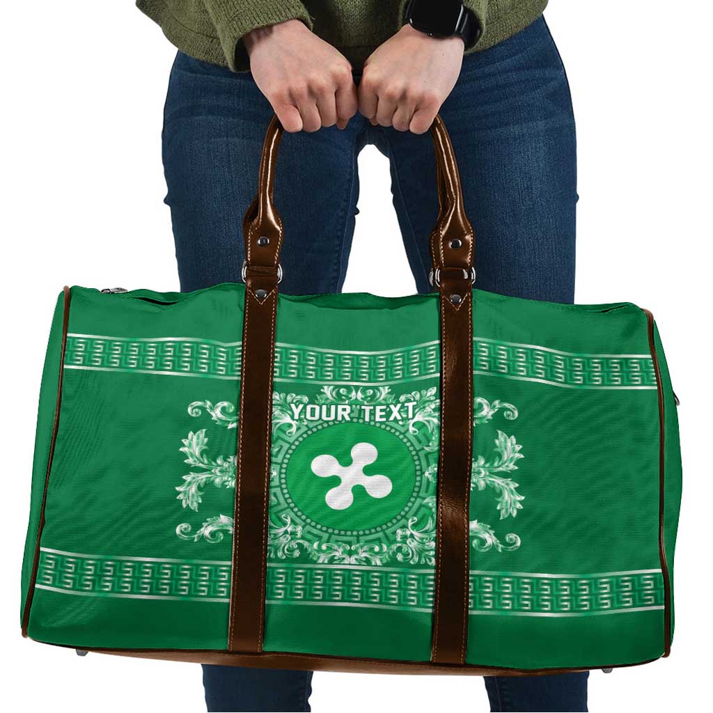 Personalized Italy Lombardy Travel Bag Baroque Motif
