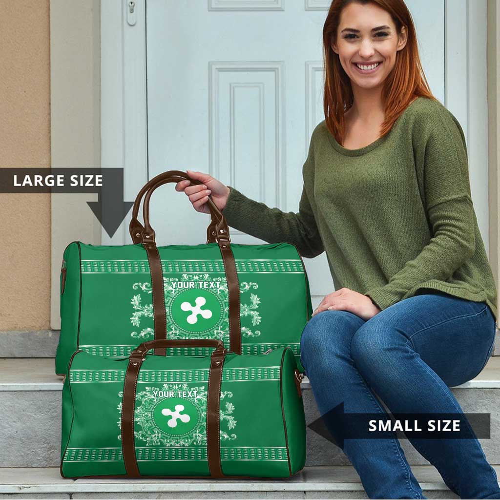 Personalized Italy Lombardy Travel Bag Baroque Motif