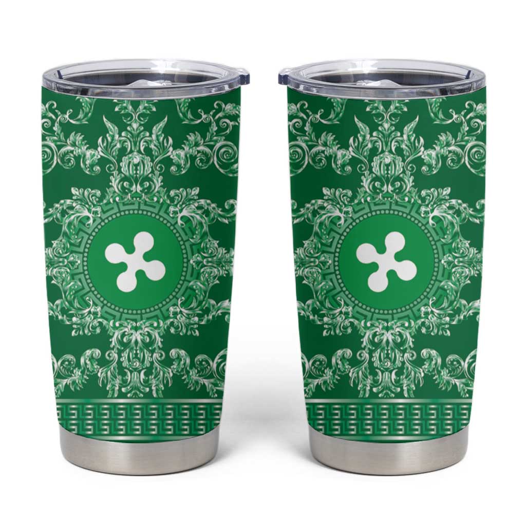 Personalized Italy Lombardy Tumbler Cup Baroque Motif