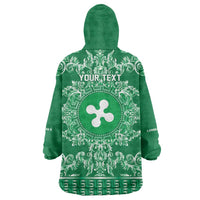 Personalized Italy Lombardy Wearable Blanket Hoodie Baroque Motif