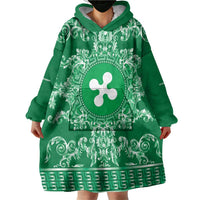 Personalized Italy Lombardy Wearable Blanket Hoodie Baroque Motif