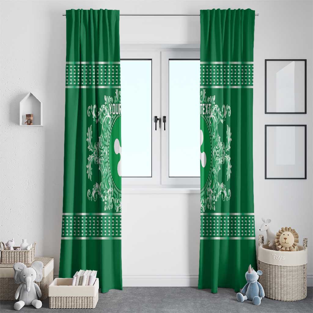 Personalized Italy Lombardy Window Curtain Baroque Motif