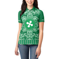 Personalized Italy Lombardy Women Polo Shirt Baroque Motif