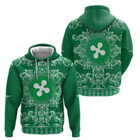 Personalized Italy Lombardy Zip Hoodie Baroque Motif