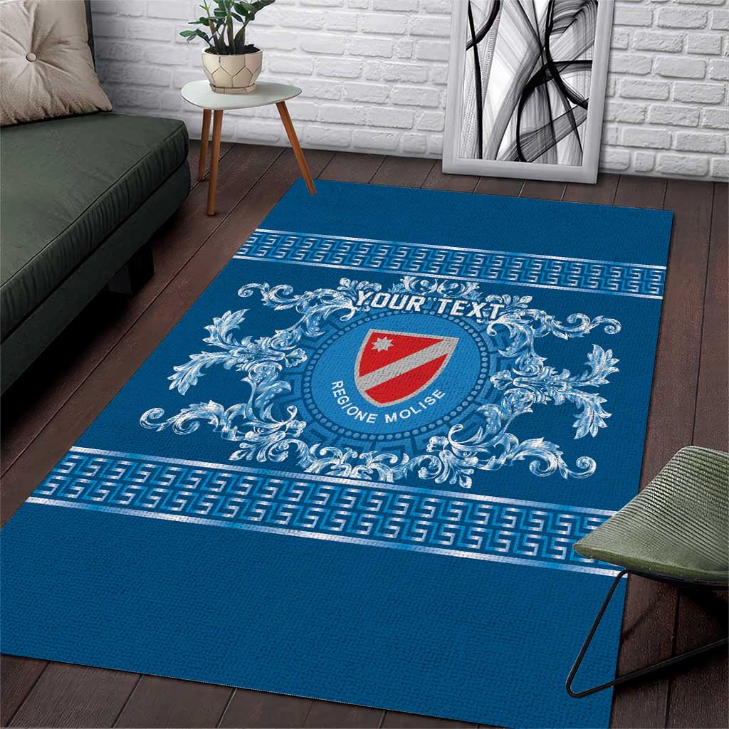 Personalized Italy Molise Area Rug Baroque Motif