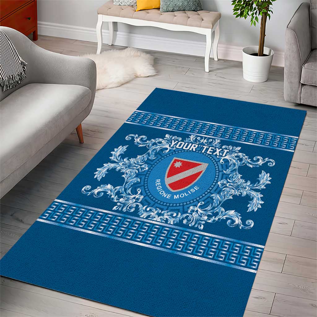 Personalized Italy Molise Area Rug Baroque Motif