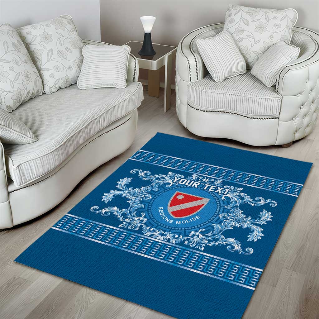 Personalized Italy Molise Area Rug Baroque Motif