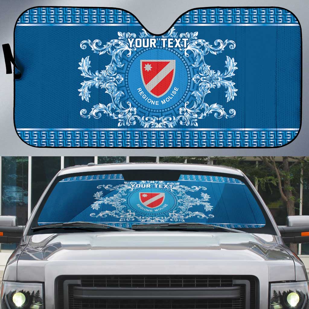 Personalized Italy Molise Auto Sun Shade Baroque Motif