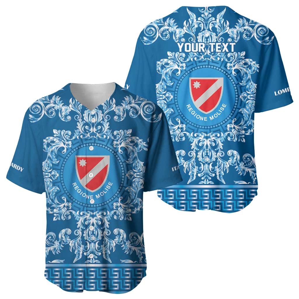 Personalized Italy Molise Baseball Jersey Baroque Motif