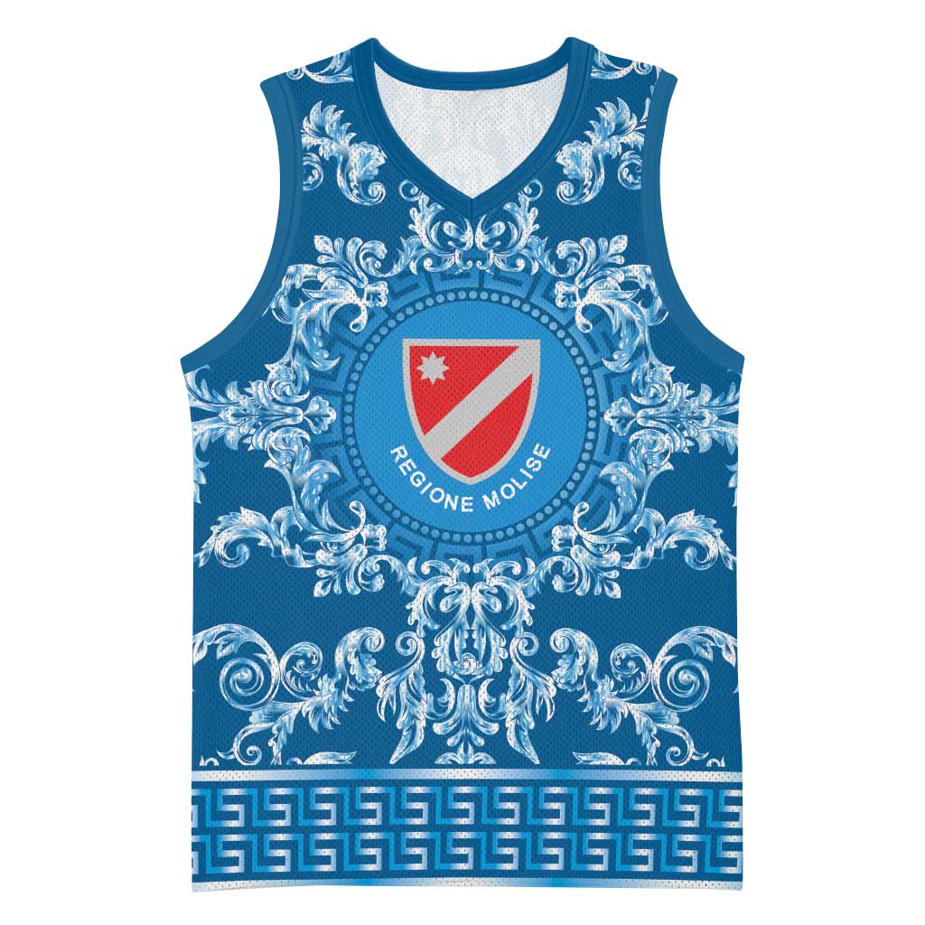 Personalized Italy Molise Basketball Jersey Baroque Motif