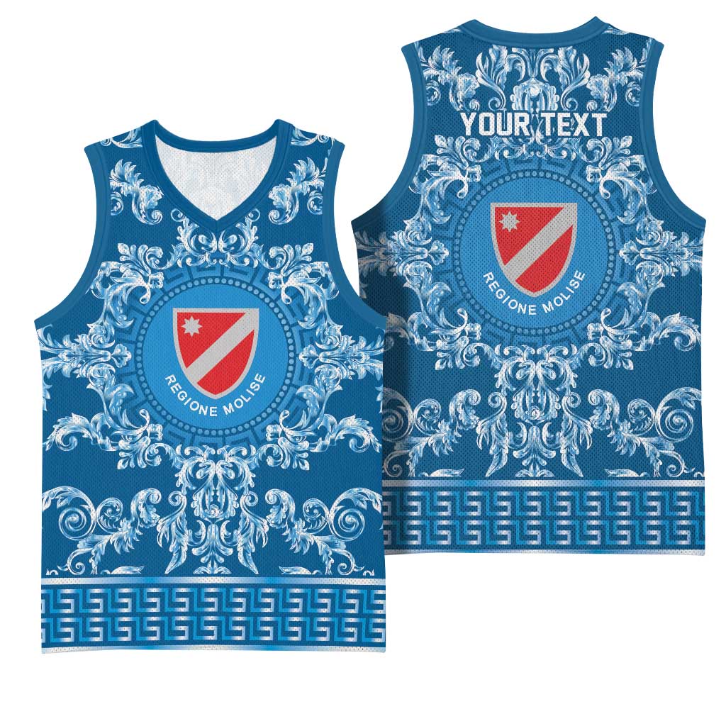 Personalized Italy Molise Basketball Jersey Baroque Motif