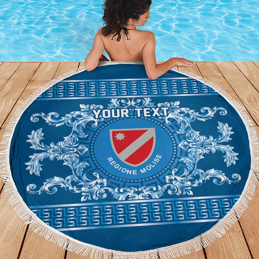 Personalized Italy Molise Beach Blanket Baroque Motif