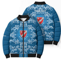 Personalized Italy Molise Bomber Puffer Jacket Baroque Motif