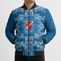 Personalized Italy Molise Bomber Puffer Jacket Baroque Motif