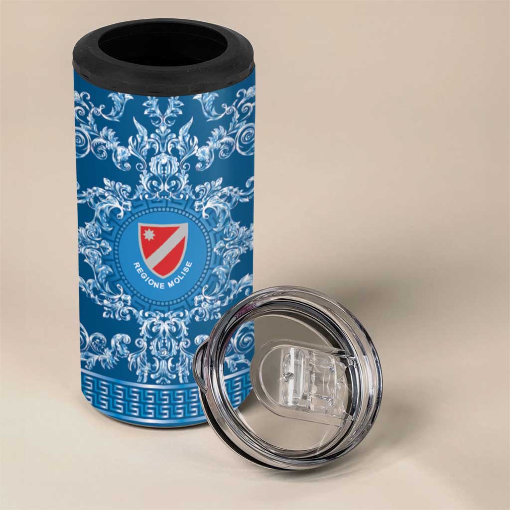 Personalized Italy Molise 4 in 1 Can Cooler Tumbler Baroque Motif