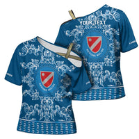 Personalized Italy Molise Cross Shoulder Shirt Baroque Motif