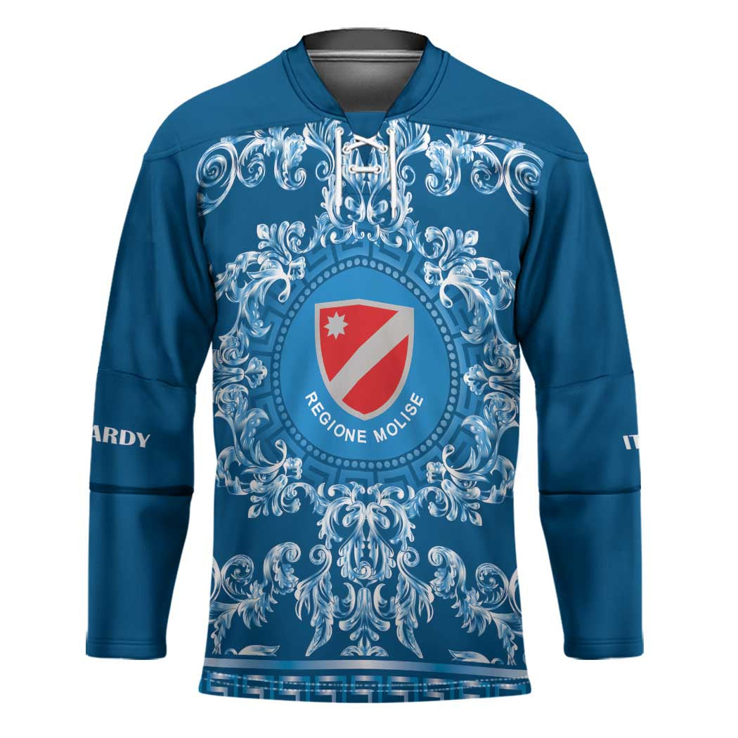 Personalized Italy Molise Hockey Jersey Baroque Motif
