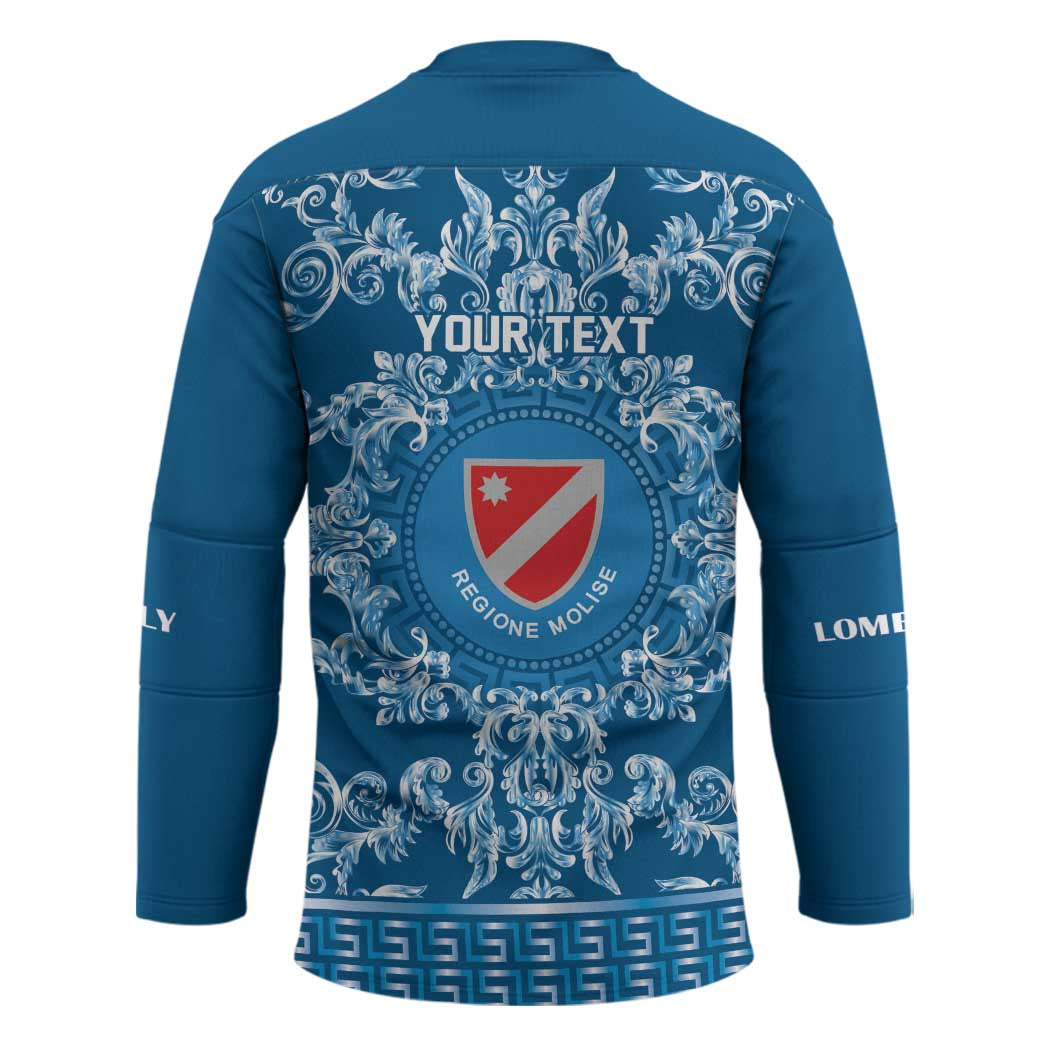 Personalized Italy Molise Hockey Jersey Baroque Motif