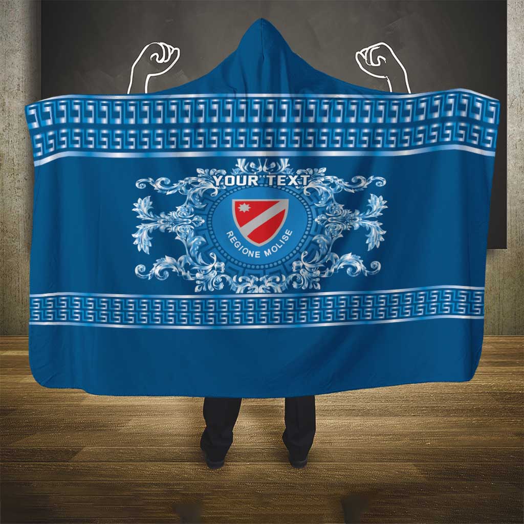 Personalized Italy Molise Hooded Blanket Baroque Motif