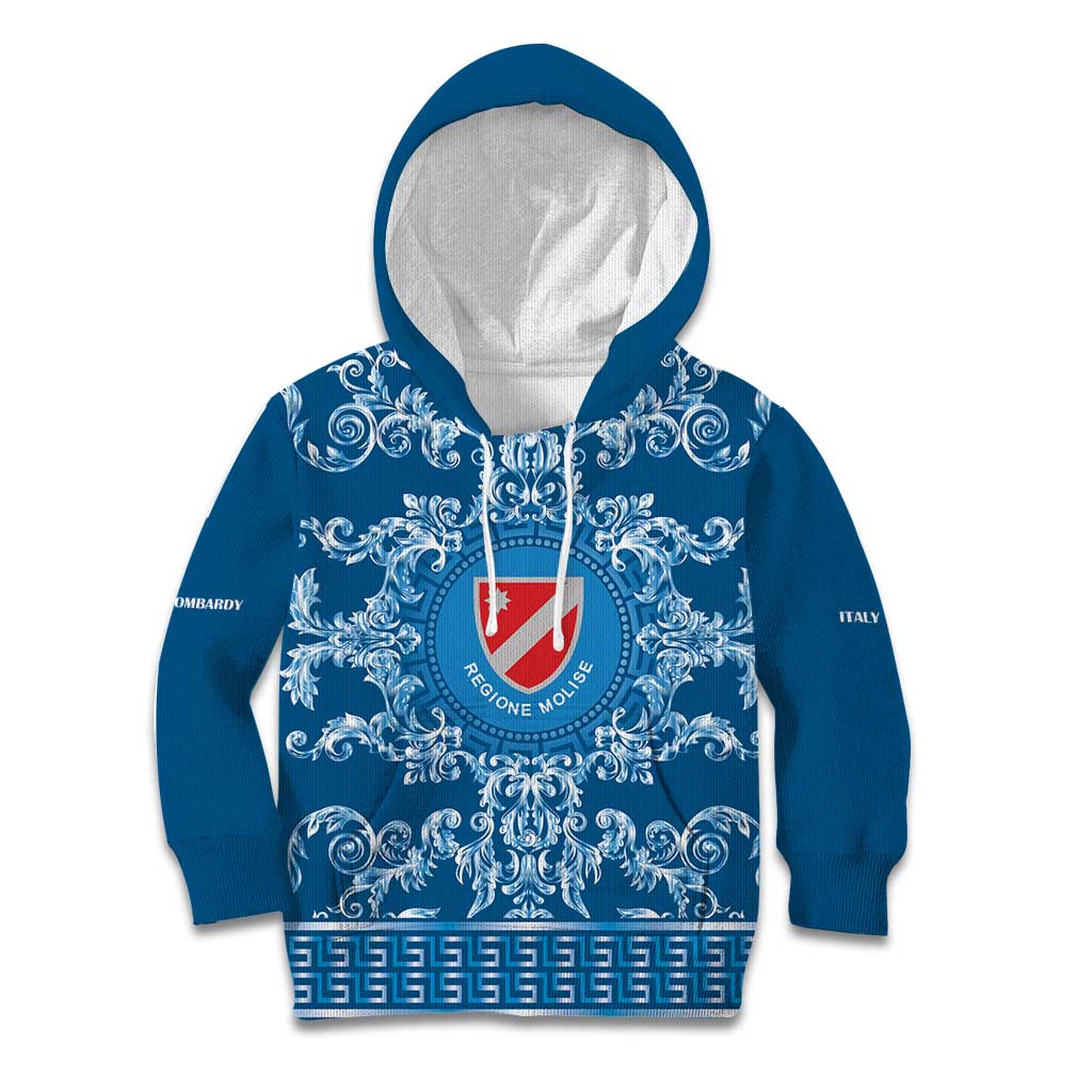 Personalized Italy Molise Kid Hoodie Baroque Motif