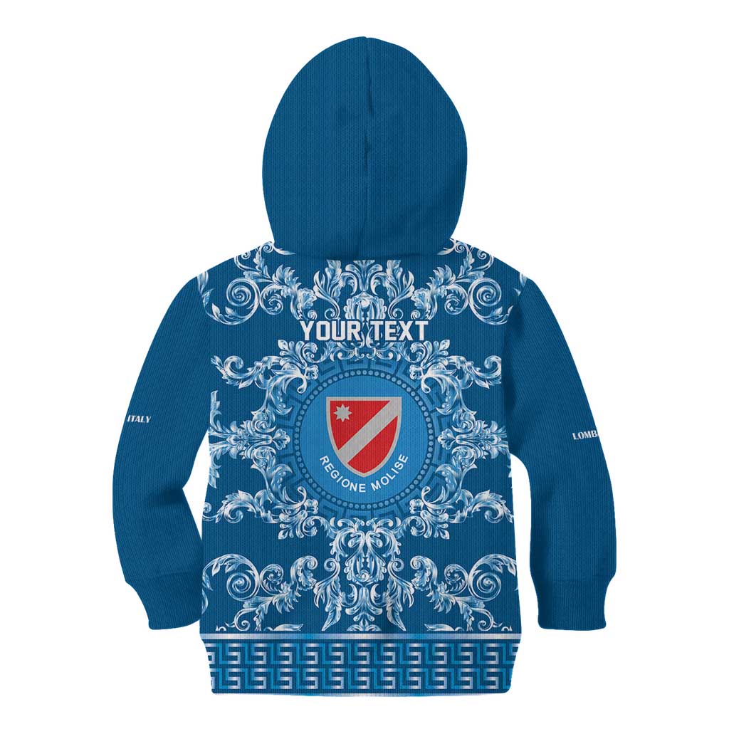 Personalized Italy Molise Kid Hoodie Baroque Motif