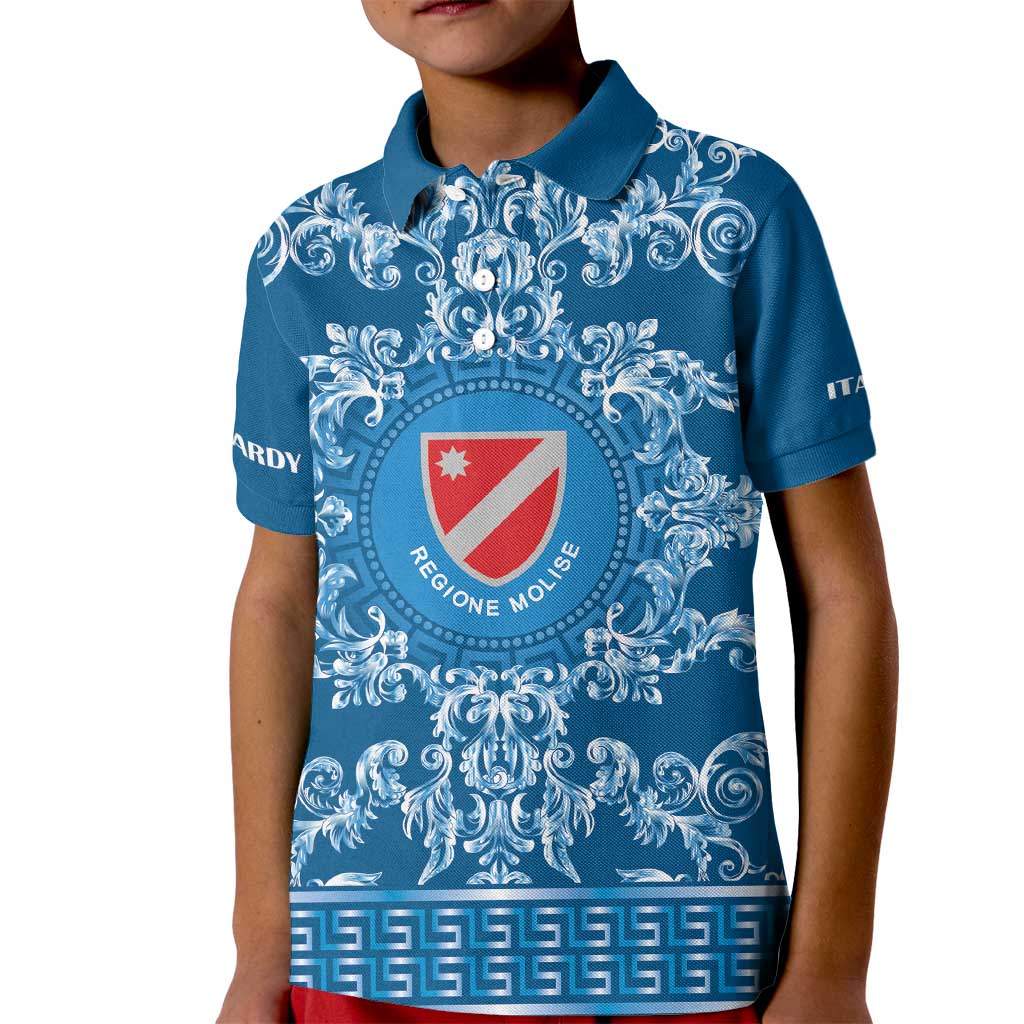 Personalized Italy Molise Kid Polo Shirt Baroque Motif