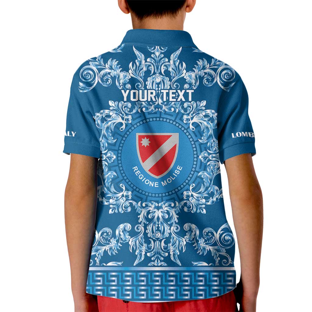 Personalized Italy Molise Kid Polo Shirt Baroque Motif
