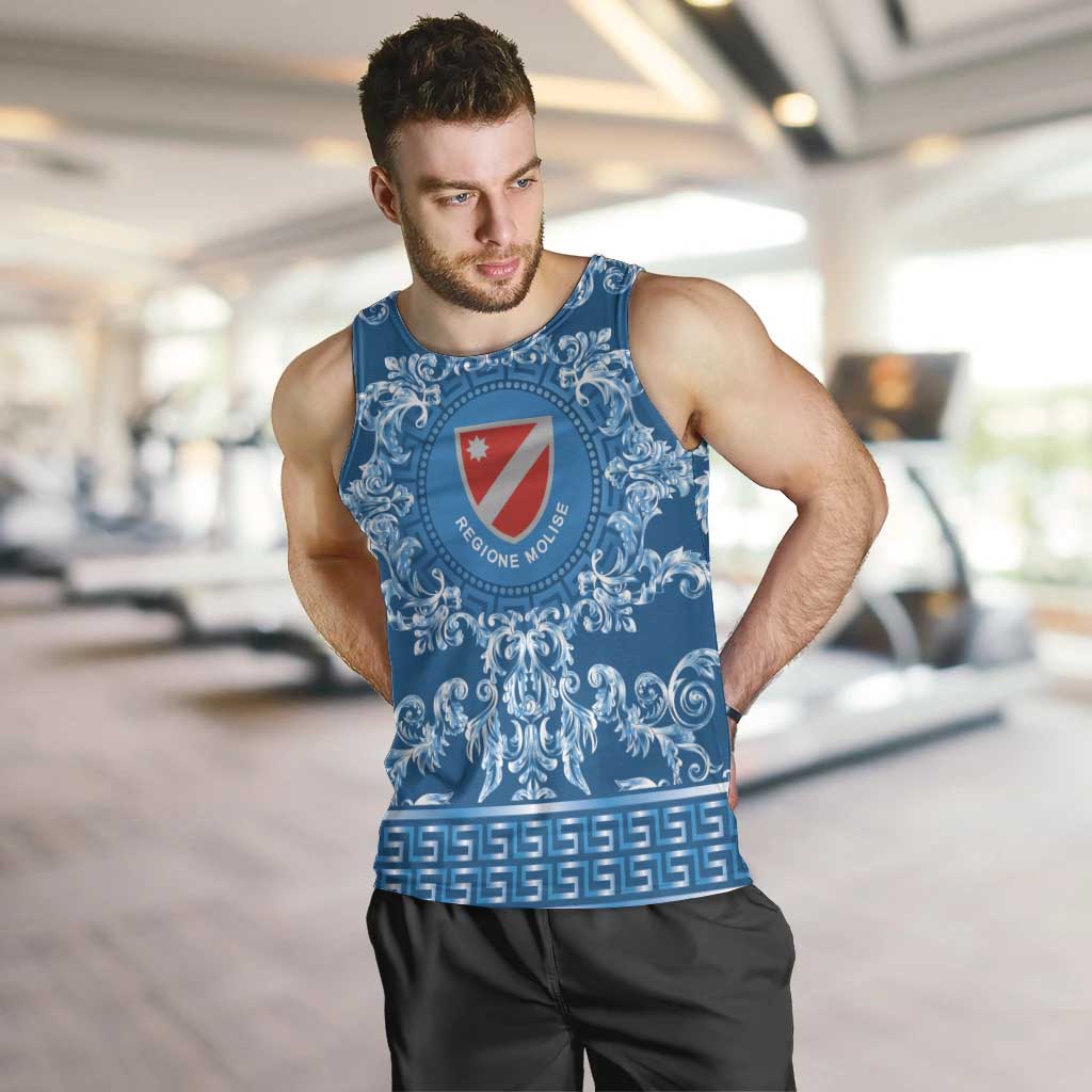 Personalized Italy Molise Men Tank Top Baroque Motif