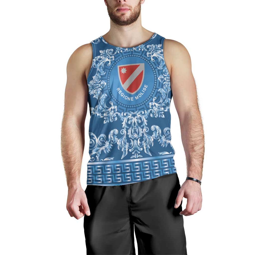 Personalized Italy Molise Men Tank Top Baroque Motif