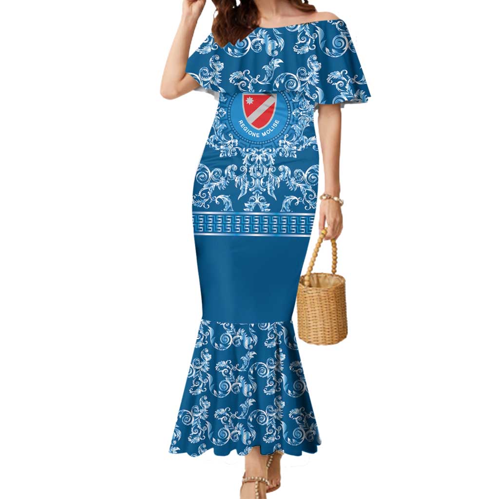 Personalized Italy Molise Mermaid Dress Baroque Motif