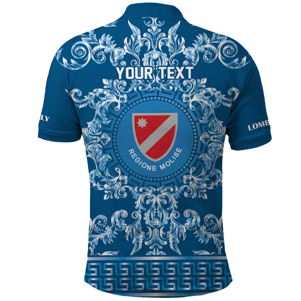 Personalized Italy Molise Polo Shirt Baroque Motif