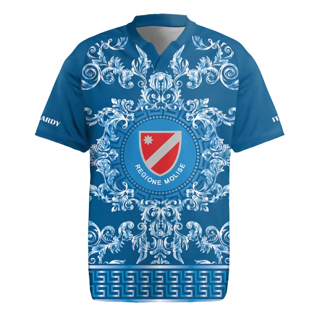 Personalized Italy Molise Rugby Jersey Baroque Motif
