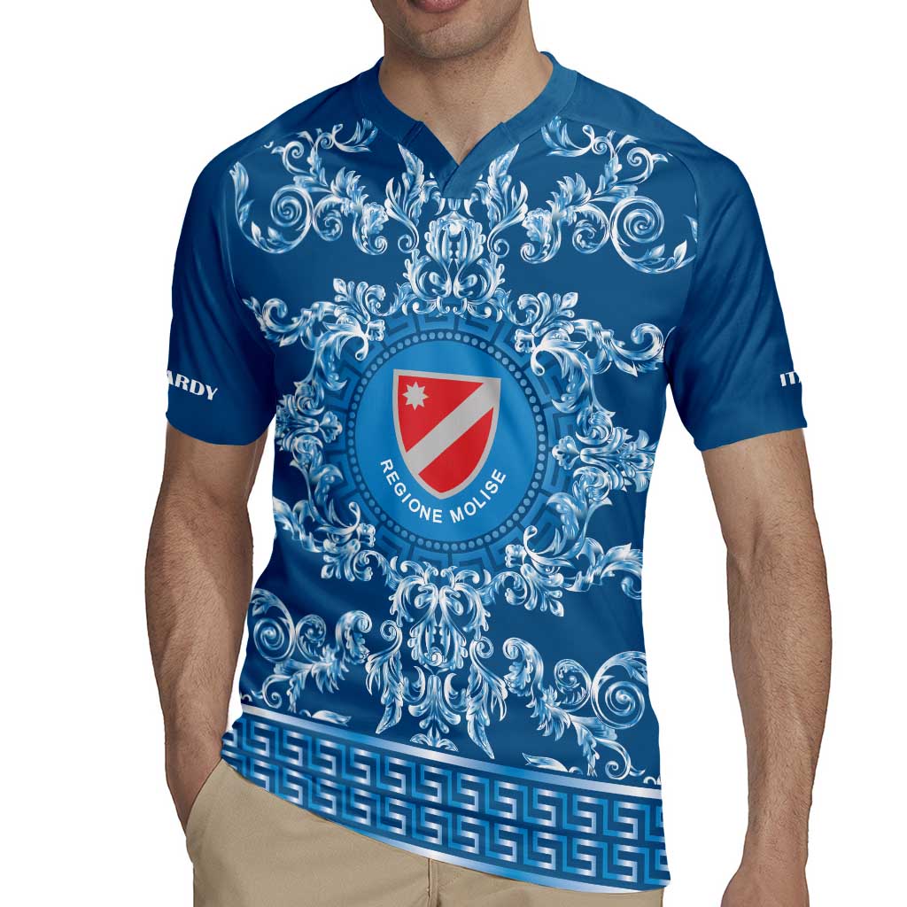 Personalized Italy Molise Rugby Jersey Baroque Motif