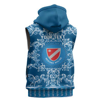 Personalized Italy Molise Sleeveless Hoodie Baroque Motif
