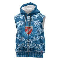 Personalized Italy Molise Sleeveless Zip Hoodie Baroque Motif