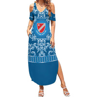 Personalized Italy Molise Summer Maxi Dress Baroque Motif