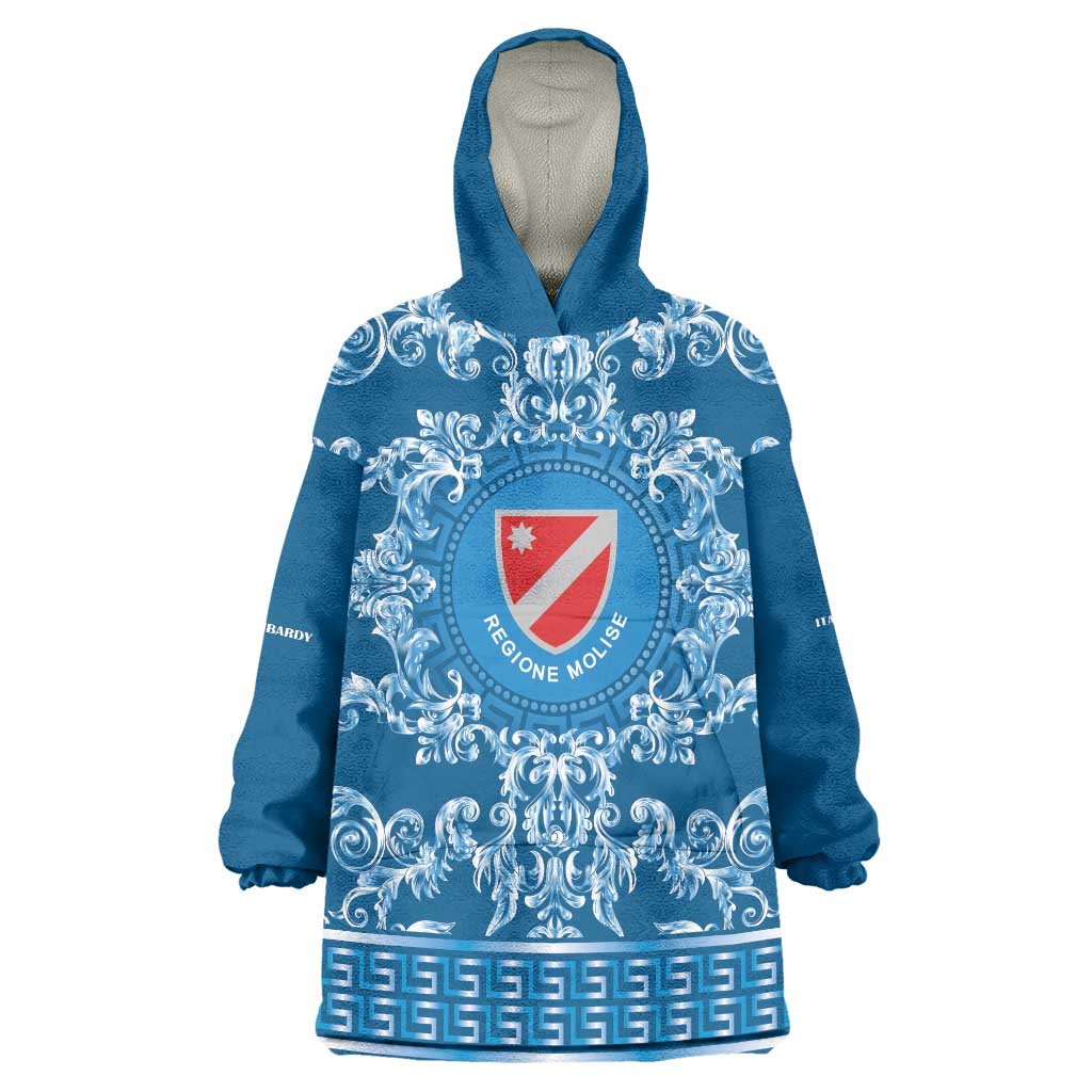 Personalized Italy Molise Wearable Blanket Hoodie Baroque Motif