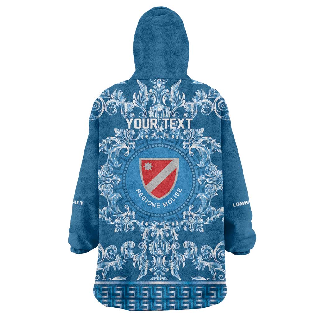 Personalized Italy Molise Wearable Blanket Hoodie Baroque Motif