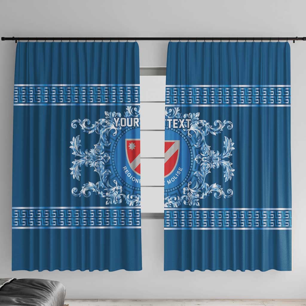 Personalized Italy Molise Window Curtain Baroque Motif