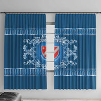 Personalized Italy Molise Window Curtain Baroque Motif