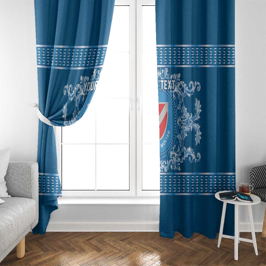 Personalized Italy Molise Window Curtain Baroque Motif