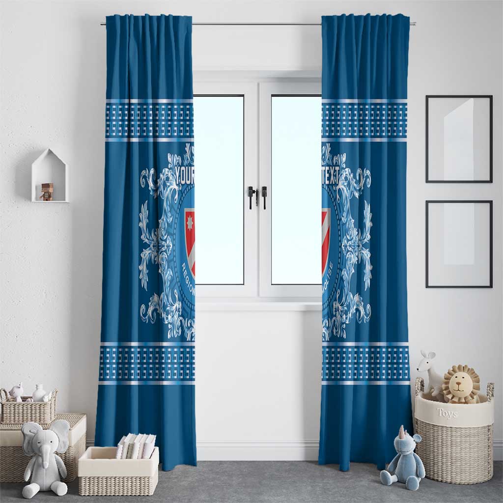 Personalized Italy Molise Window Curtain Baroque Motif