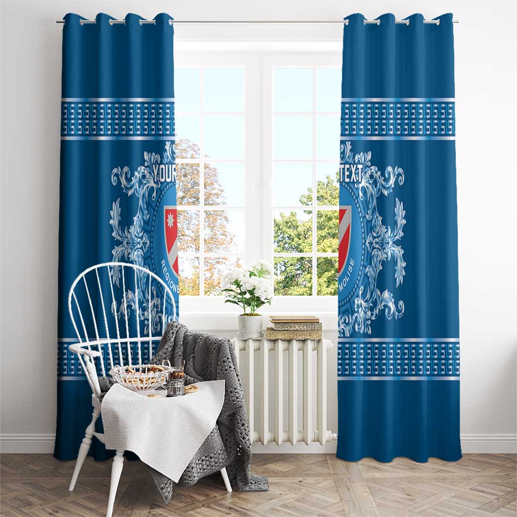 Personalized Italy Molise Window Curtain Baroque Motif