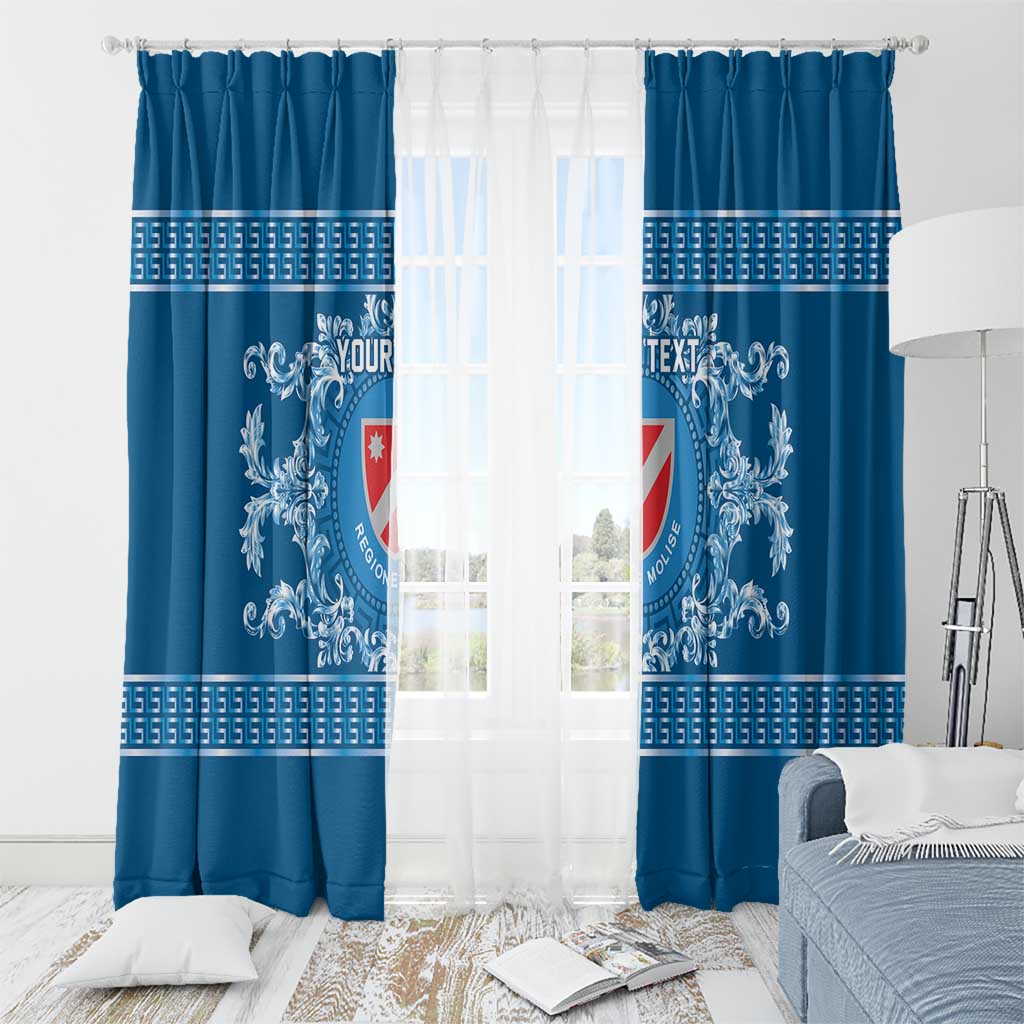 Personalized Italy Molise Window Curtain Baroque Motif