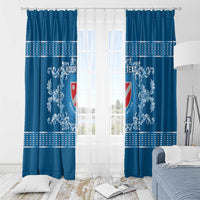 Personalized Italy Molise Window Curtain Baroque Motif
