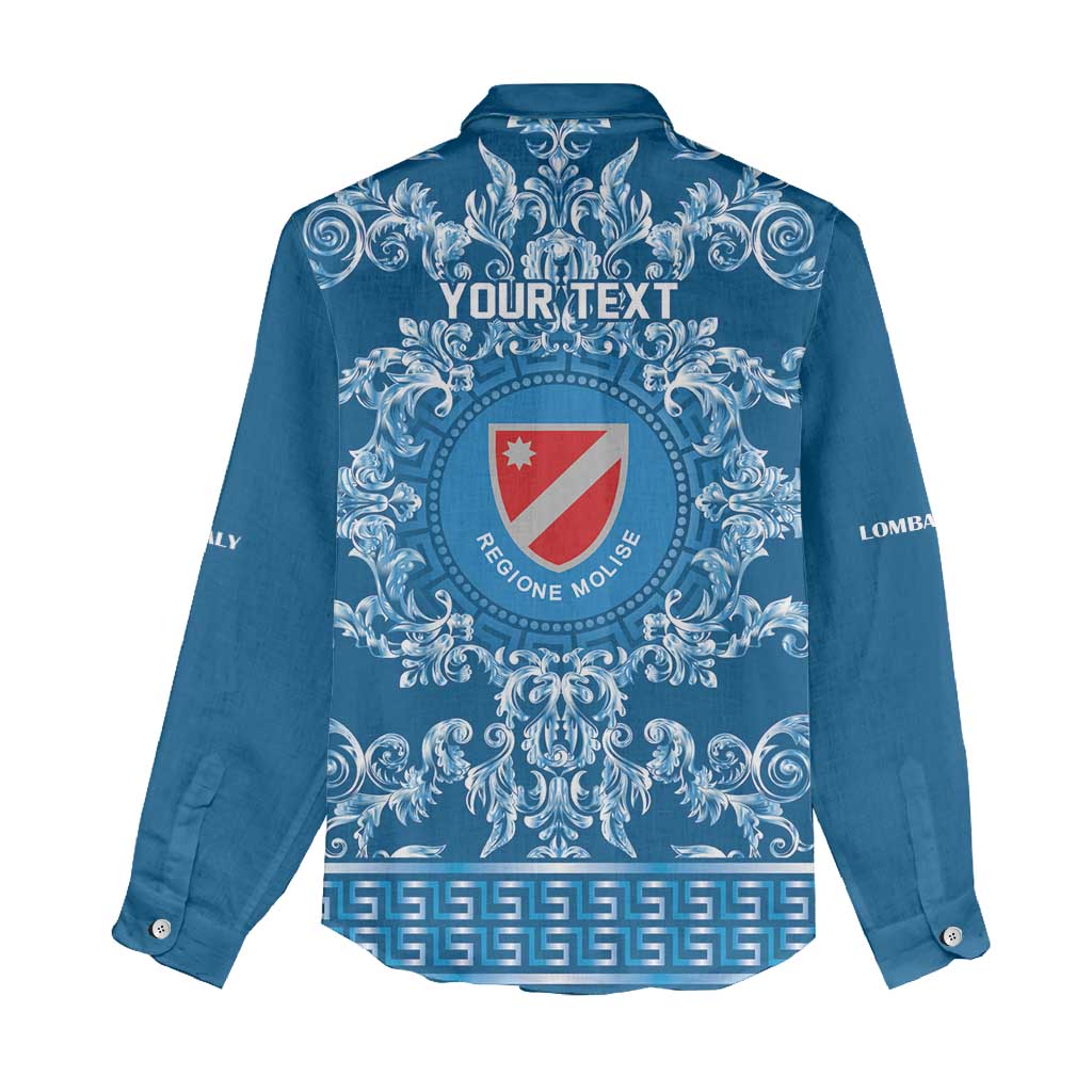 Personalized Italy Molise Women Casual Shirt Baroque Motif